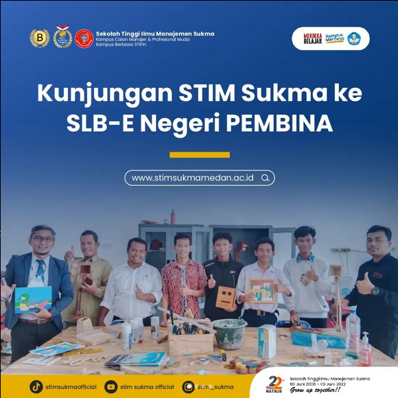 Kunjungan STIM SUKMA ke SLB-E Negeri PEMBINA