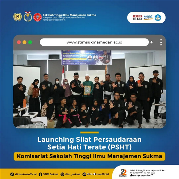 Launching Silat Persaudaraan Setia Hati Terate (PSHT) Komisariat STIM Sukma Medan