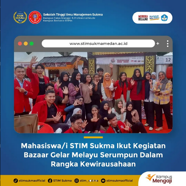 Mahasiswa/i STIM Sukma Dalam Bazar Gelar Melayu Serumpun