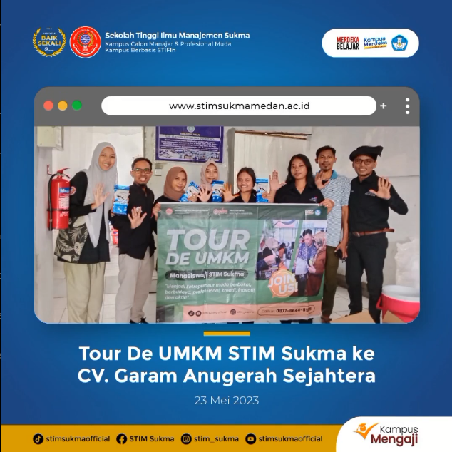 Tour De UMKM STIM Sukma ke CV. Garam Anugerah Sejahtera.