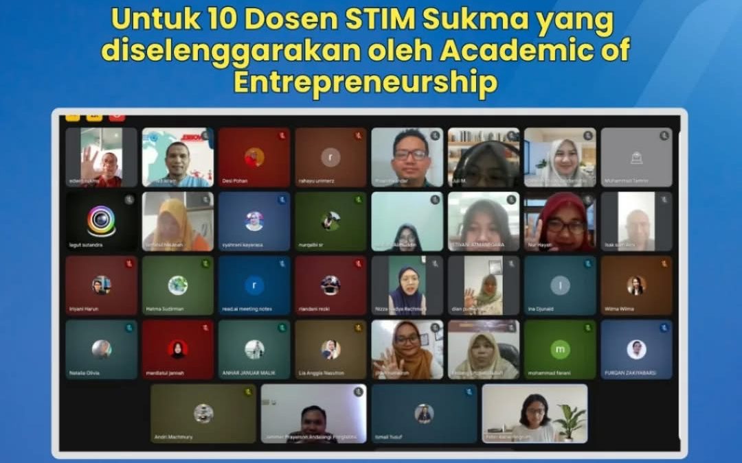 Day 2 Training of Trainer Greenpreneurship-  pelatihan ini diikuti oleh 10 Dosen STIM Sukma, disponsori langsung oleh Australia Government – Department of Foreign Affairs and Trade.