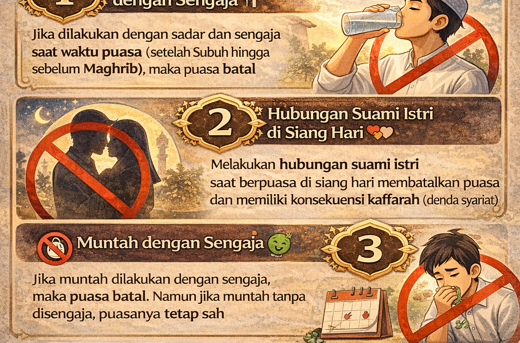 🚫 Hal-Hal yang Membatalkan Puasa 🌙