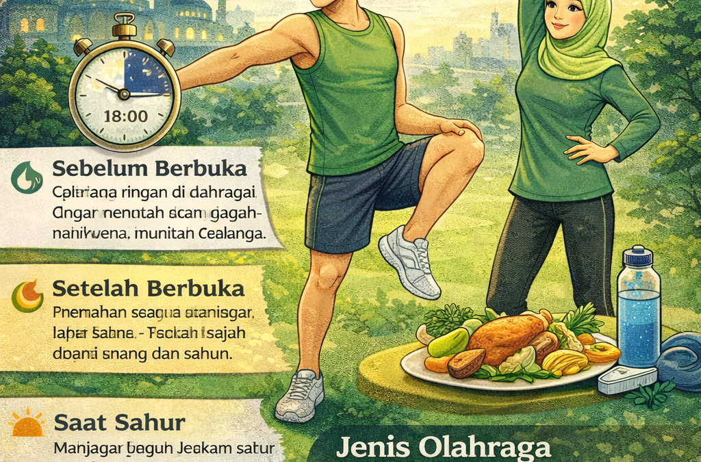 ✨ Olahraga saat Puasa Ramadan — Tips Tetap Fit & Sehat! 🏃‍♂️💪🌙