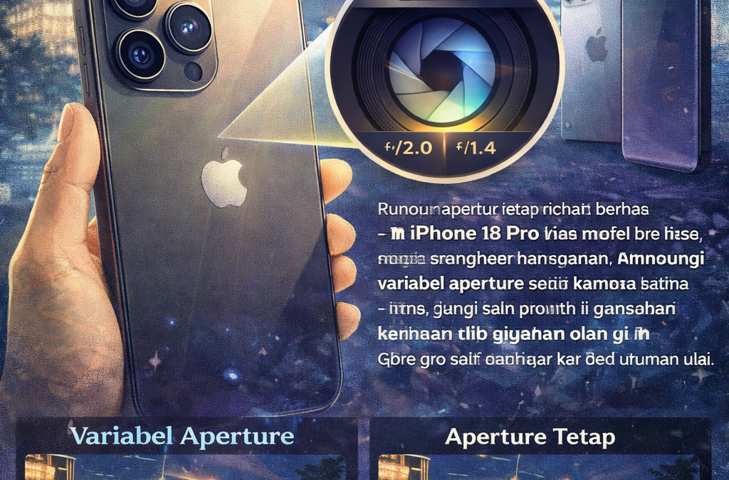 ✨ iPhone 18 Pro Bawa Kembali Fitur Kamera yang Pernah Ditinggalkan Samsung! 📸📱