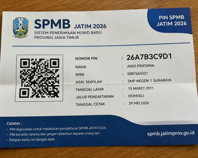 SPMB 2026 Jatim 🎓 Hadirkan Golden Ticket untuk Ketua OSIS dan Penghafal Al-Qur’an
